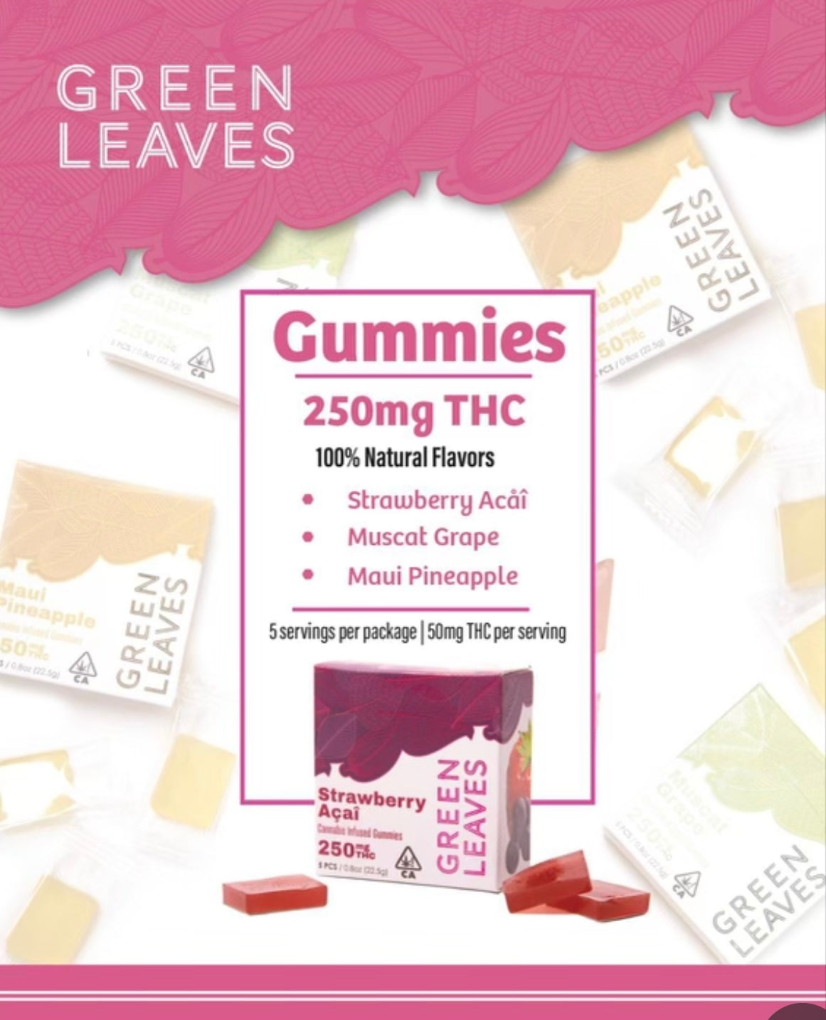 Green Leaves Gummies - 250mg